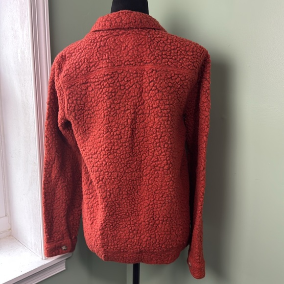 Toad & Co. rust fleece jacket small - Picture 3 of 6